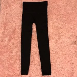 Footless leggings, fleece lined